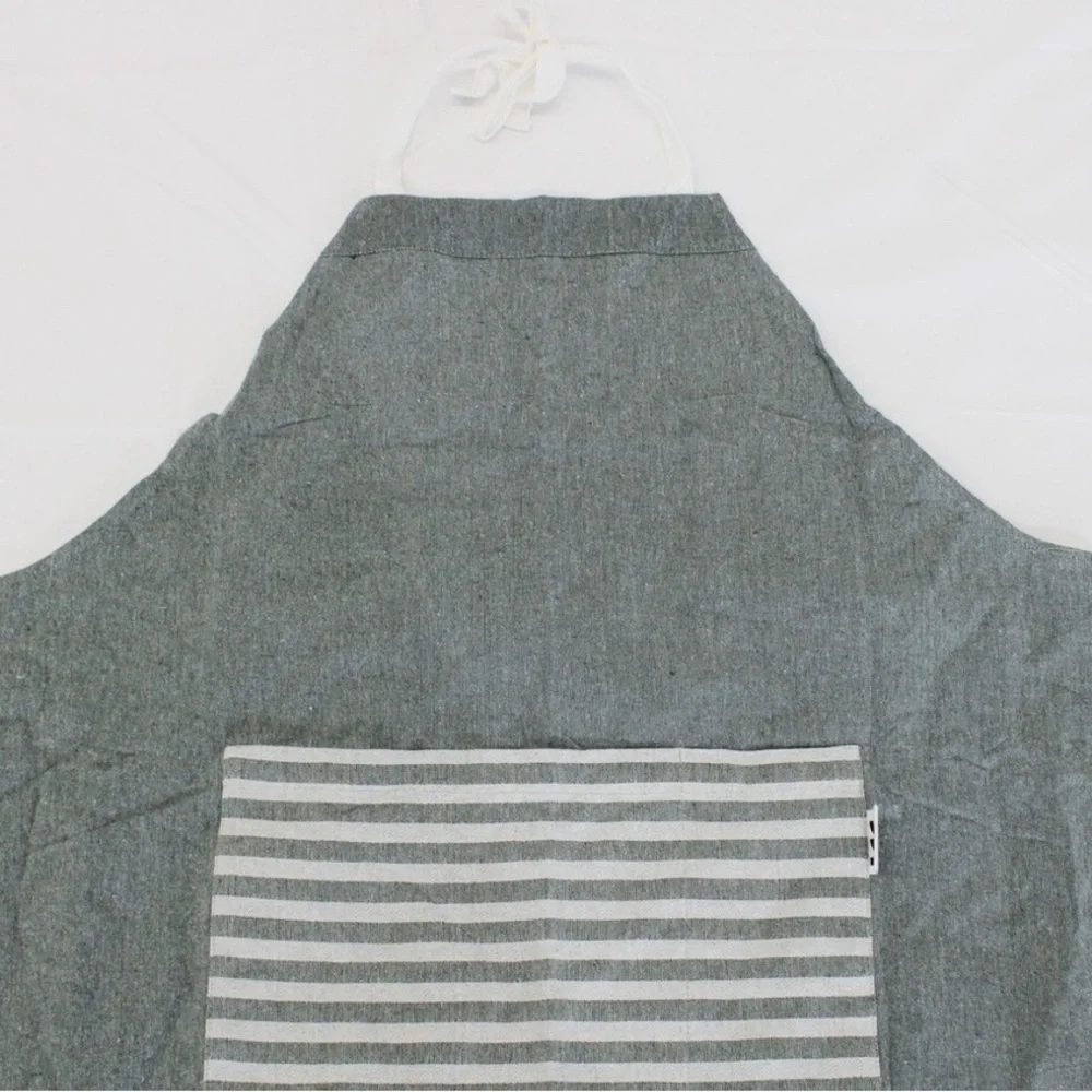NWT,‎ Sembla Handwoven Cotton Striped Tie Cooking Apron, One Size
